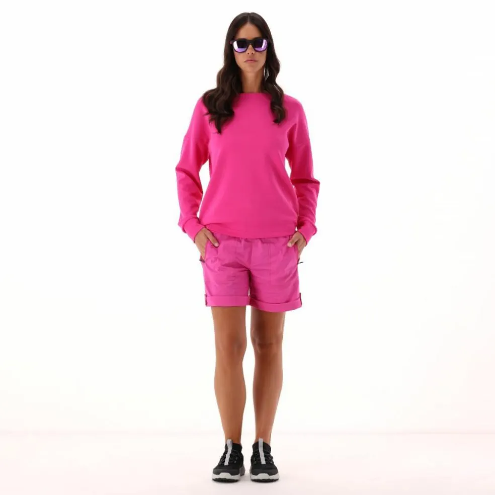 Maglia Manica Lunga in Light French Terry Stretch da Donna