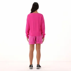 Maglia Manica Lunga in Light French Terry Stretch da Donna