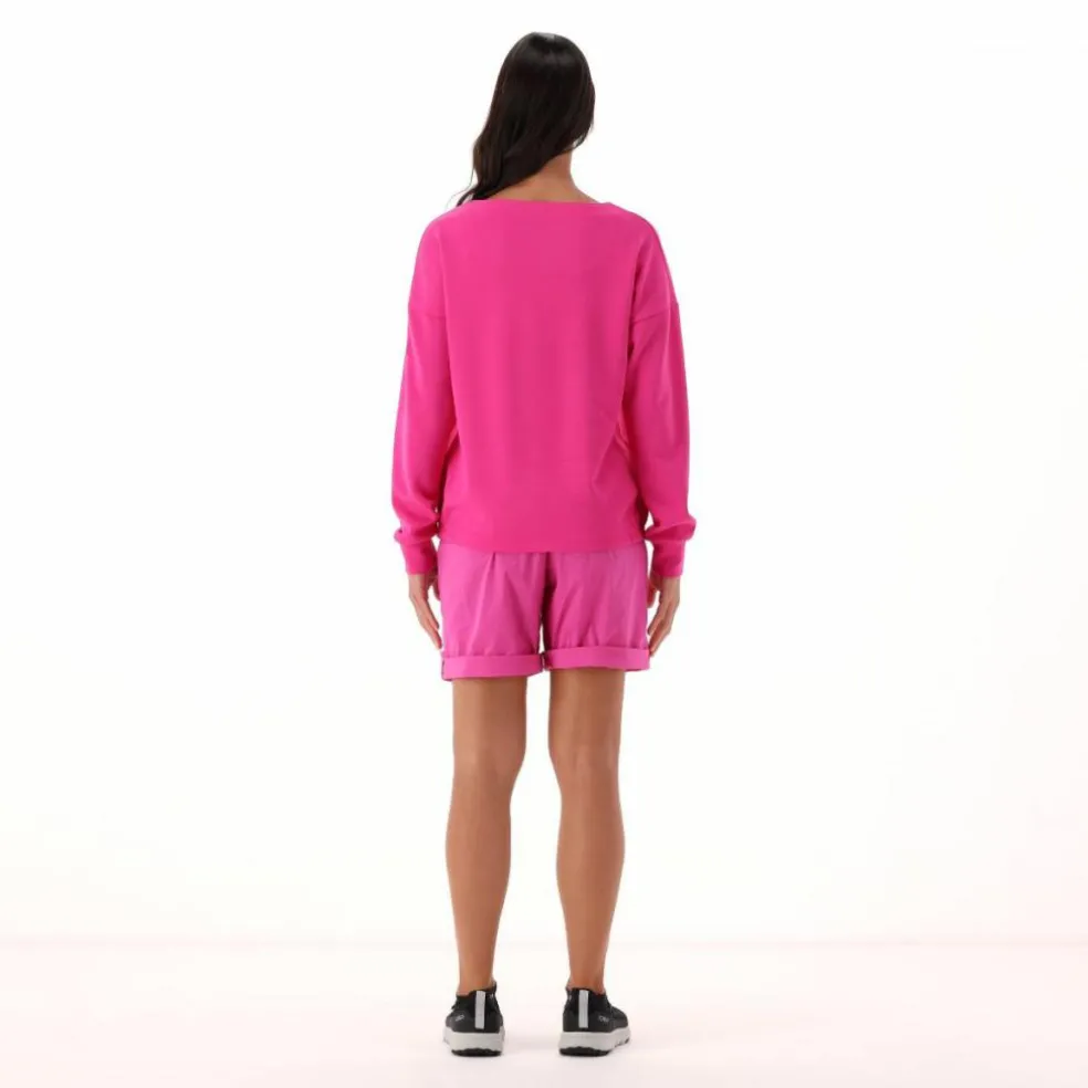 Maglia Manica Lunga in Light French Terry Stretch da Donna