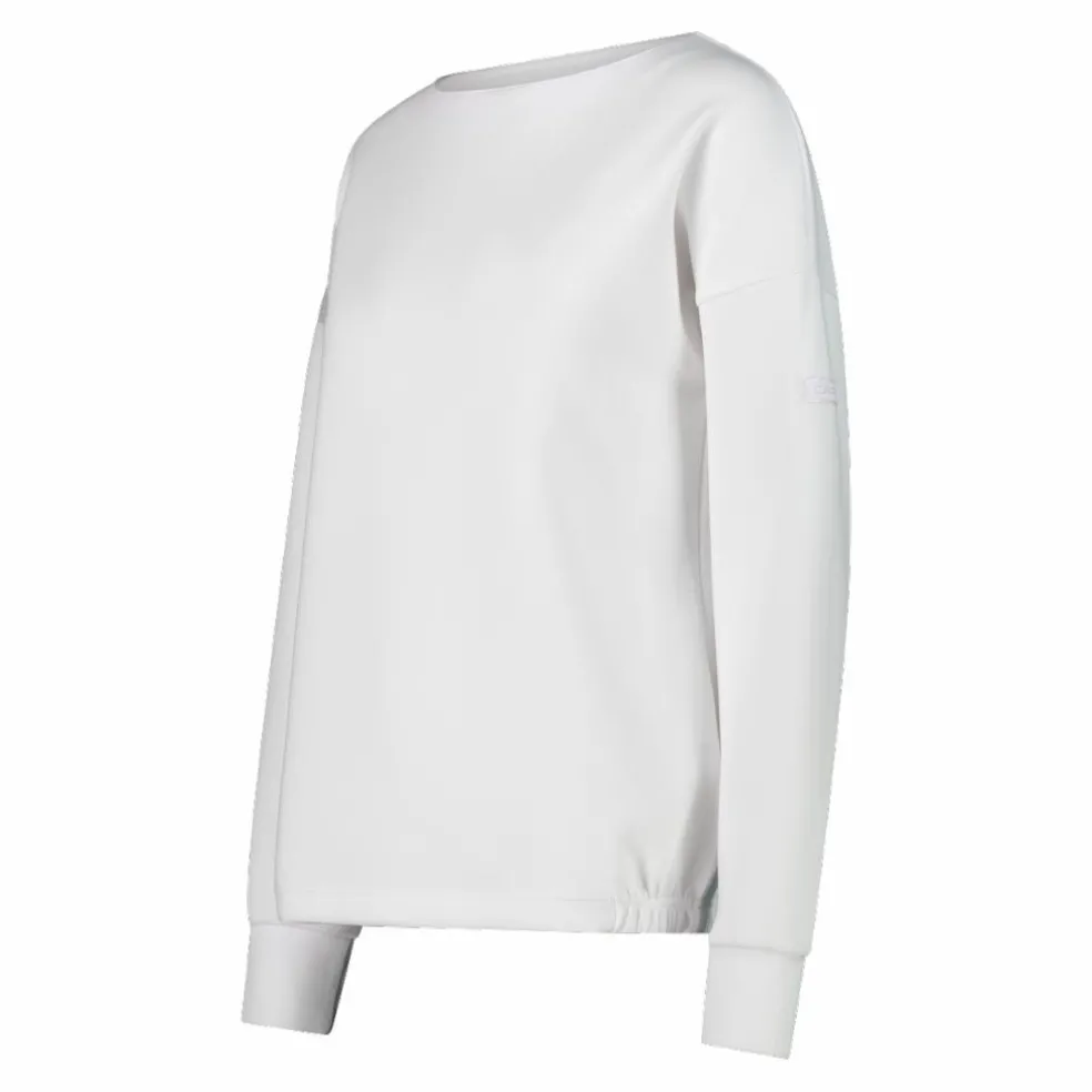 Maglia Manica Lunga in Light French Terry Stretch da Donna