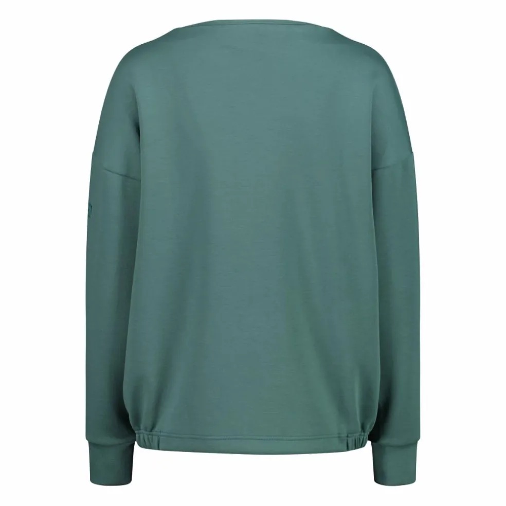 Maglia Manica Lunga in Light French Terry Stretch da Donna