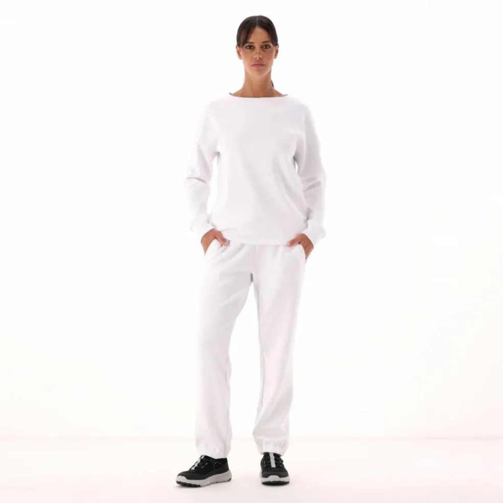 Maglia Manica Lunga in Light French Terry Stretch da Donna