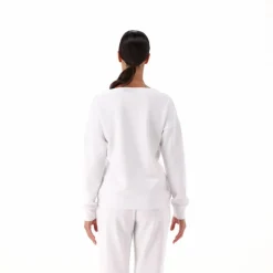 Maglia Manica Lunga in Light French Terry Stretch da Donna