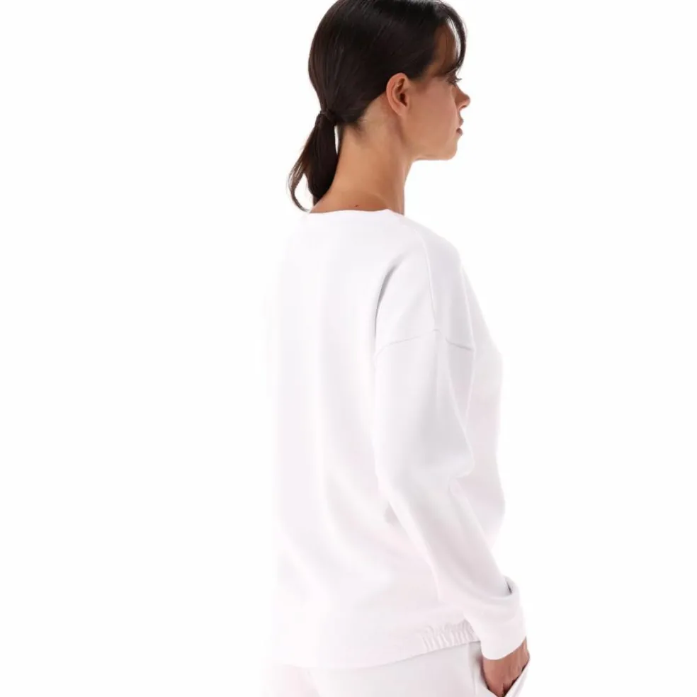 Maglia Manica Lunga in Light French Terry Stretch da Donna