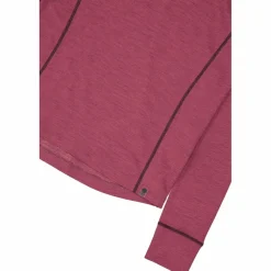 Maglia termica a maniche lunghe in merino con mezza zip da donna Unlimitech