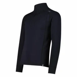 Maglia termica a maniche lunghe in merino con mezza zip da uomo Unlimitech