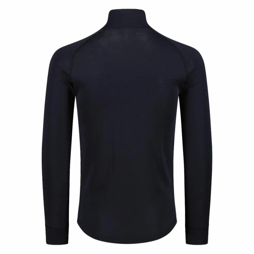 Maglia termica a maniche lunghe in merino con mezza zip da uomo Unlimitech