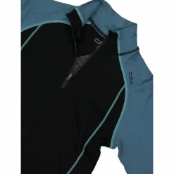Maglia termica a maniche lunghe in merino con mezza zip da uomo Unlimitech