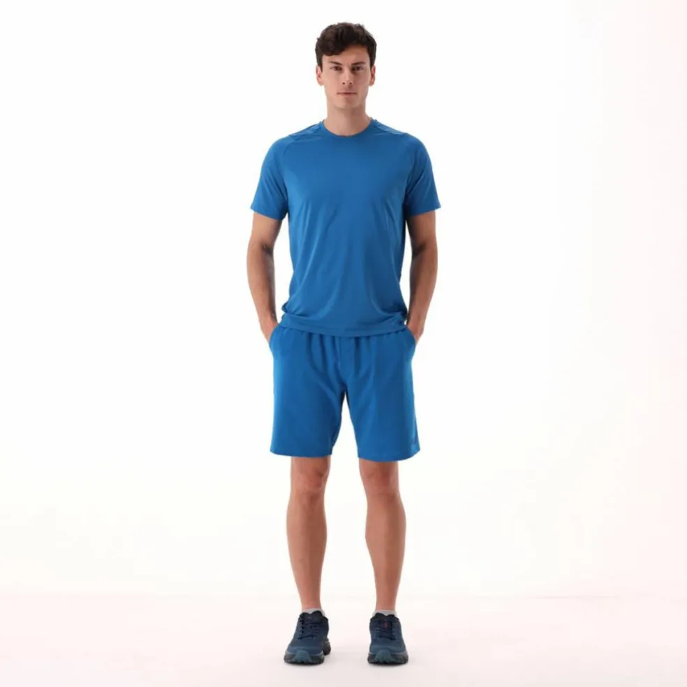 Pantaloncini elasticizzati da uomo in cotone french terry