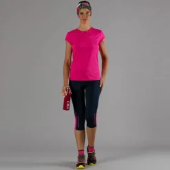 Pantalone 3/4 da donna in poliestere 4-way stretch.