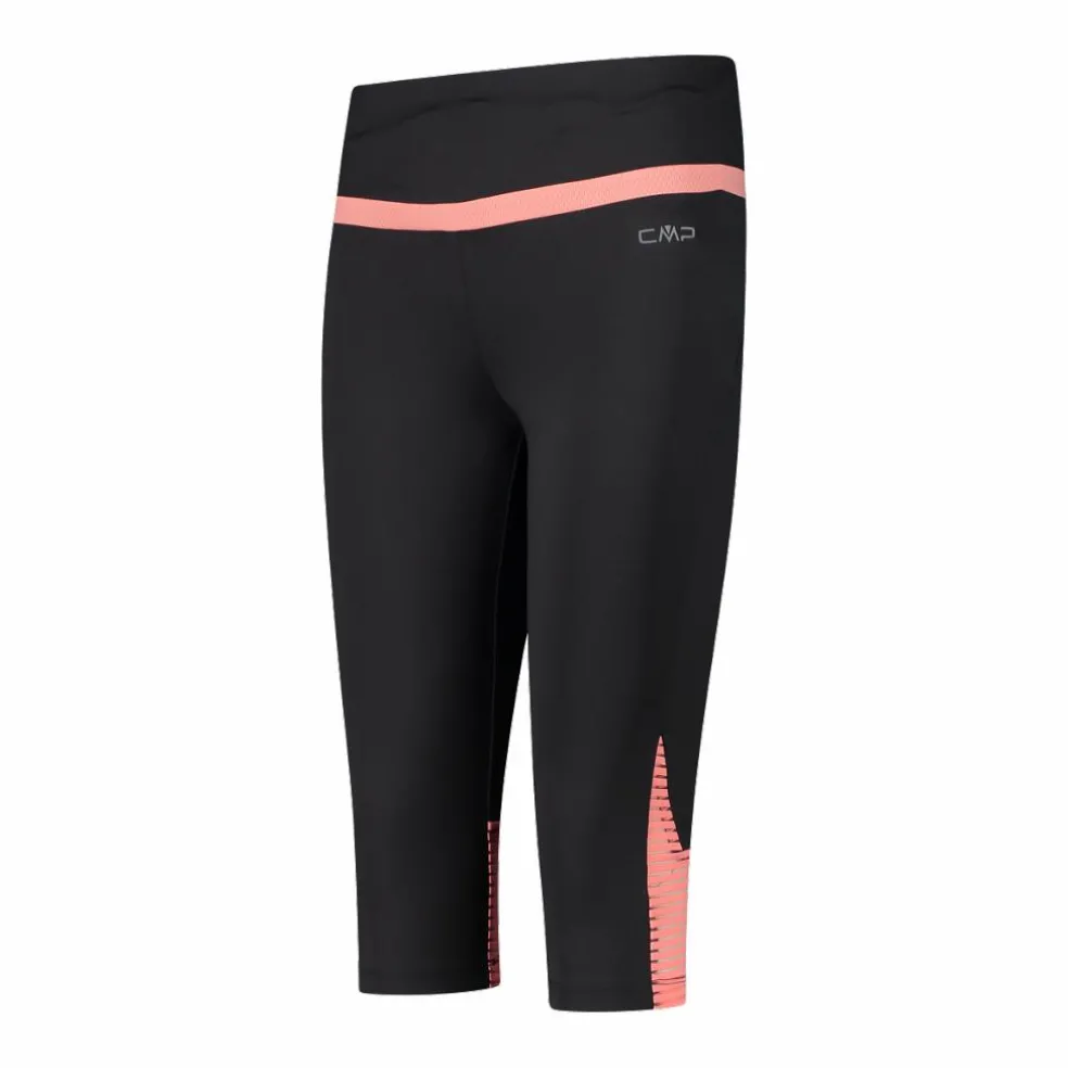 Pantalone 3/4 da donna in poliestere 4-way stretch.