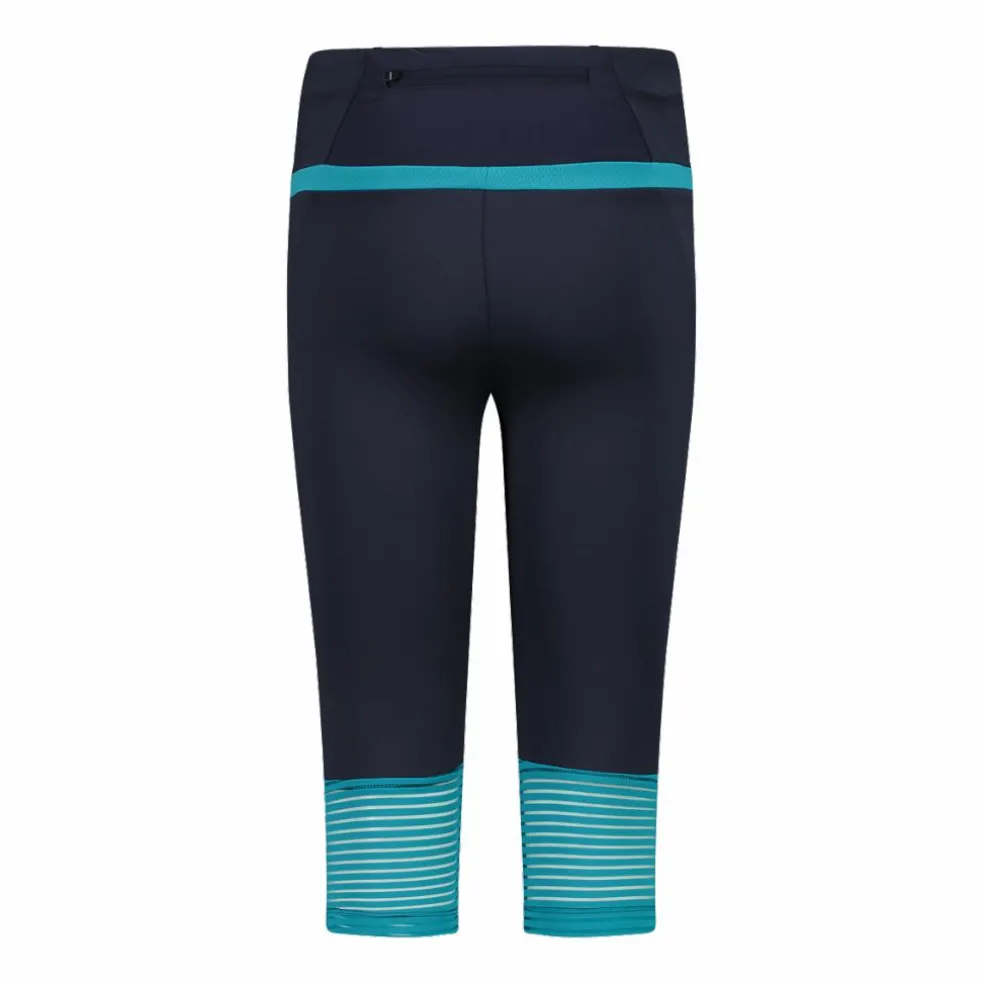 Pantalone 3/4 da donna in poliestere 4-way stretch.