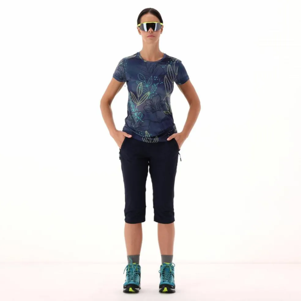 Pantalone capri Unlimitech da donna in tessuto 4 way stretch