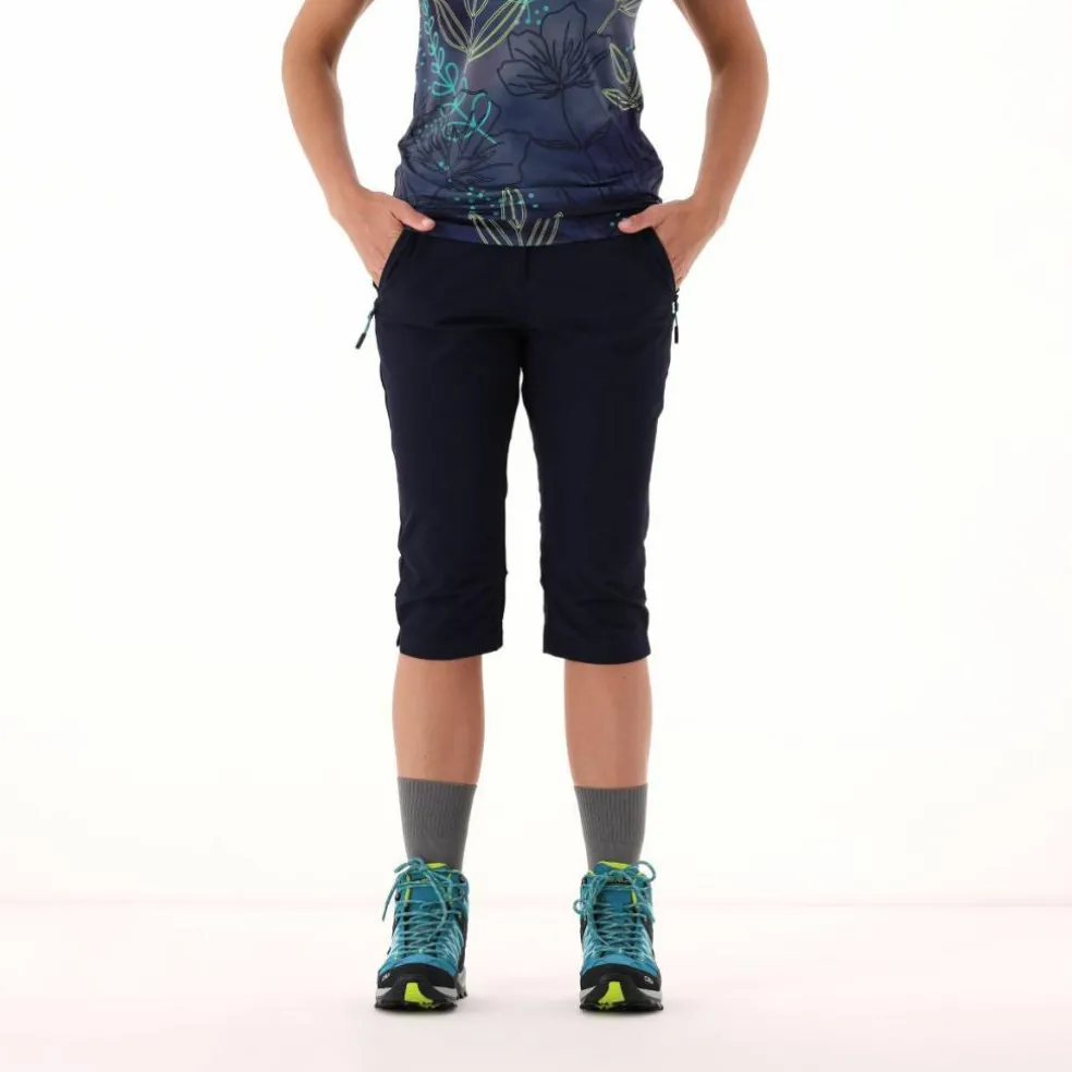 Pantalone capri Unlimitech da donna in tessuto 4 way stretch