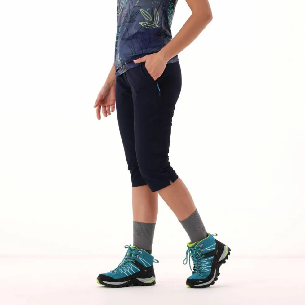 Pantalone capri Unlimitech da donna in tessuto 4 way stretch