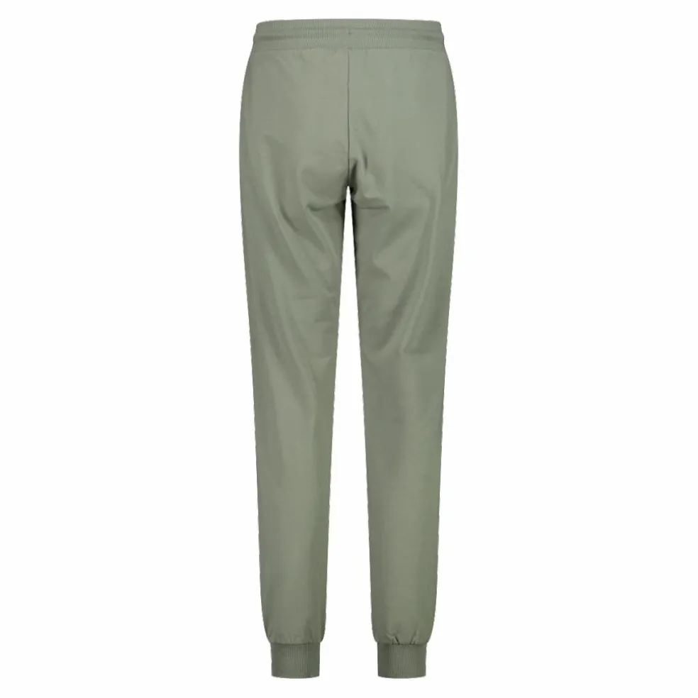 Pantalone da donna in cotone elasticizzato con polsino