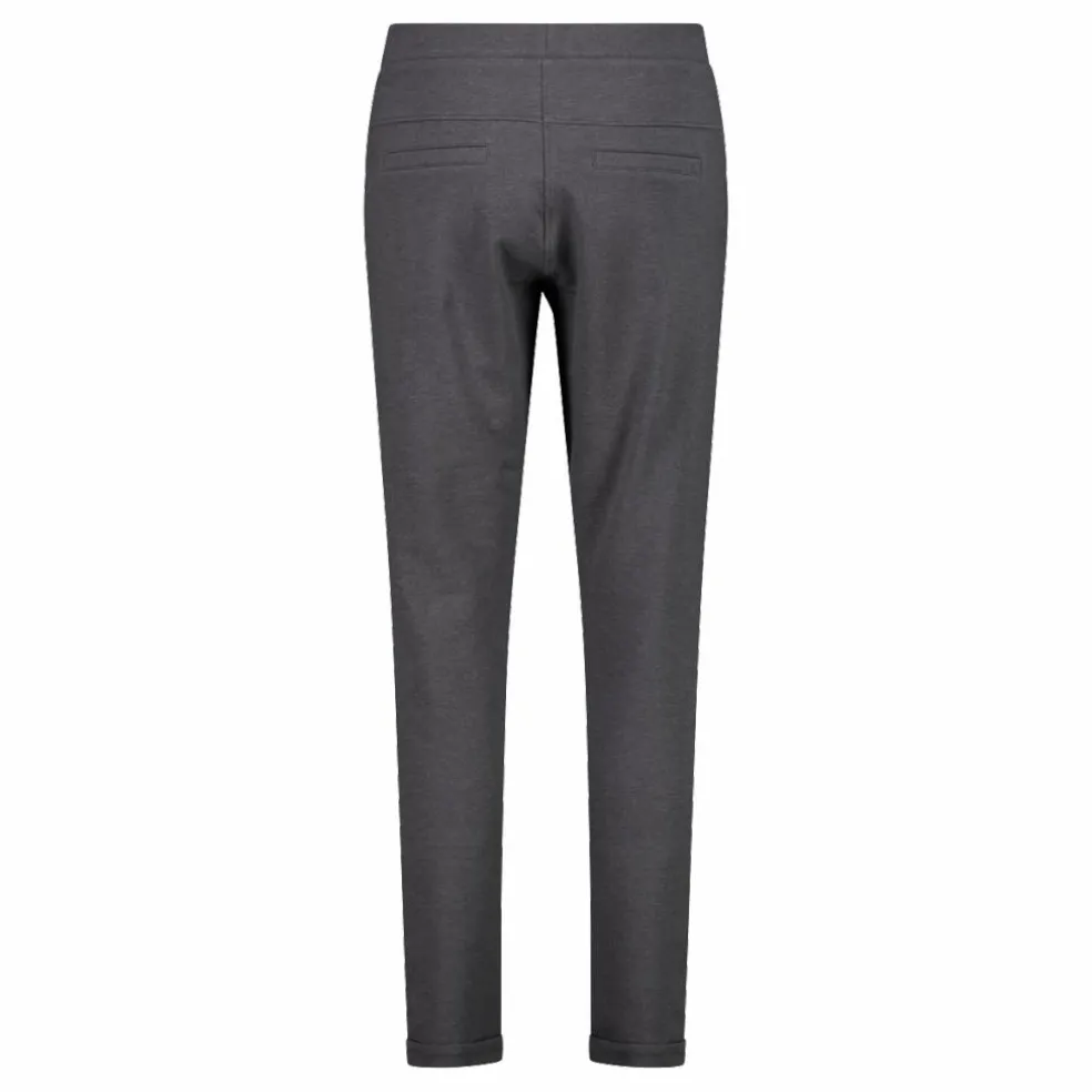 Pantalone da donna in felpa elasticizzato melange