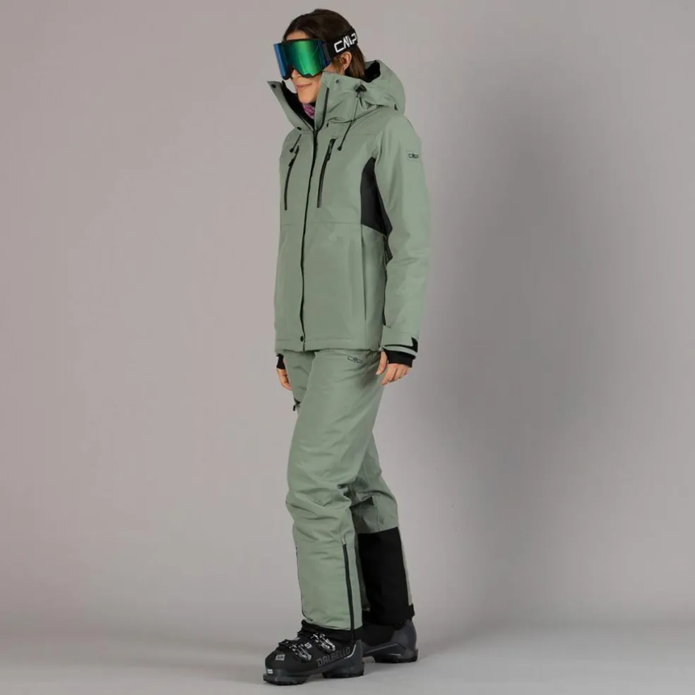 Pantalone da sci e snowboard da donna in mechanical stretch loose fit