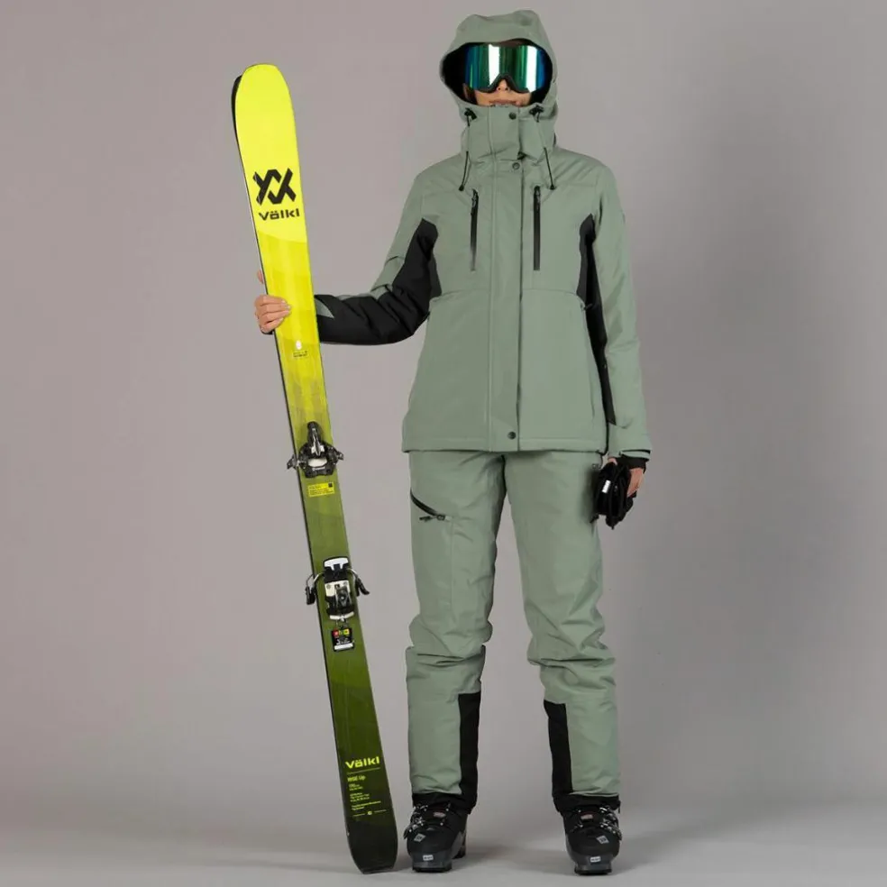 Pantalone da sci e snowboard da donna in mechanical stretch loose fit
