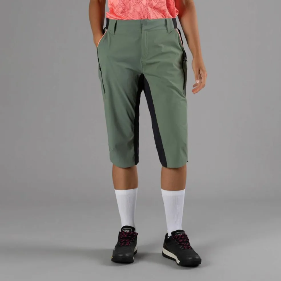 Pantalone free bike da donna con mesh interna removibile e fondello