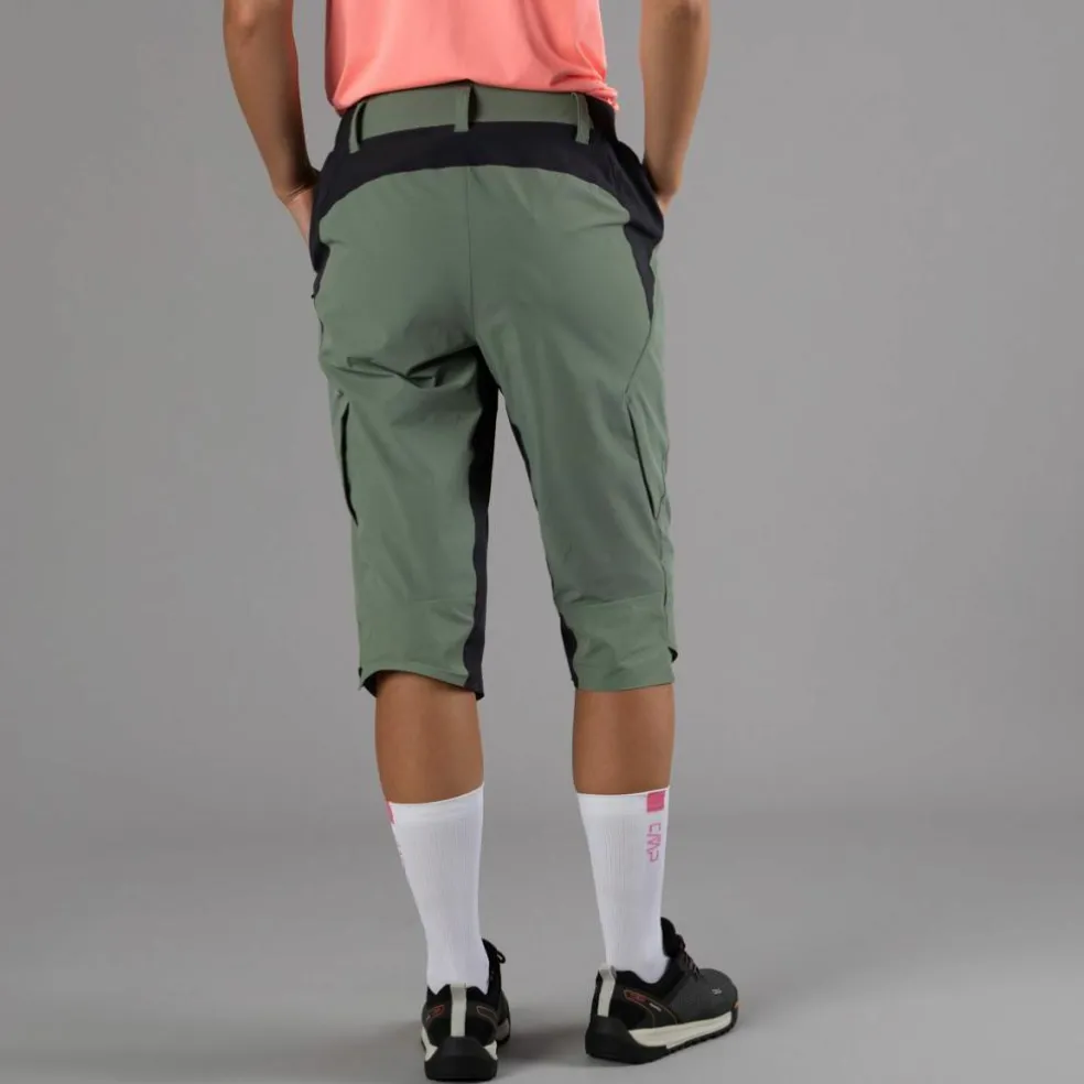 Pantalone free bike da donna con mesh interna removibile e fondello
