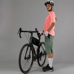 Pantalone free bike da donna con mesh interna removibile e fondello