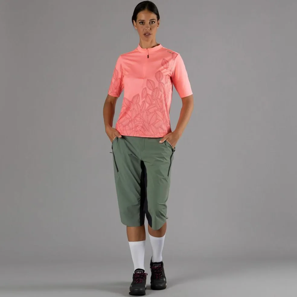 Pantalone free bike da donna con mesh interna removibile e fondello