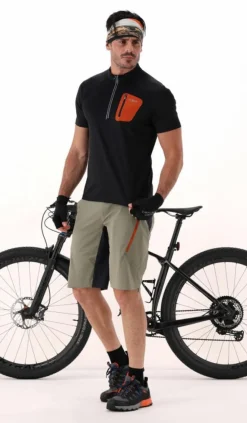Pantalone free bike da uomo con mesh interna removibile e fondello