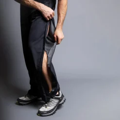 Pantaloni antipioggia ripiegabili da uomo con mesh