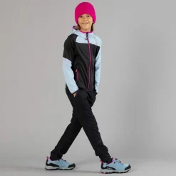 Pantaloni da bambina in poliestere elasticizzato