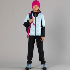 Pantaloni da bambina in poliestere elasticizzato