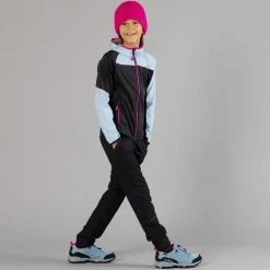 Pantaloni da bambina in poliestere elasticizzato