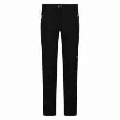 Pantaloni da bambina in softshell slim fit con fondo largo