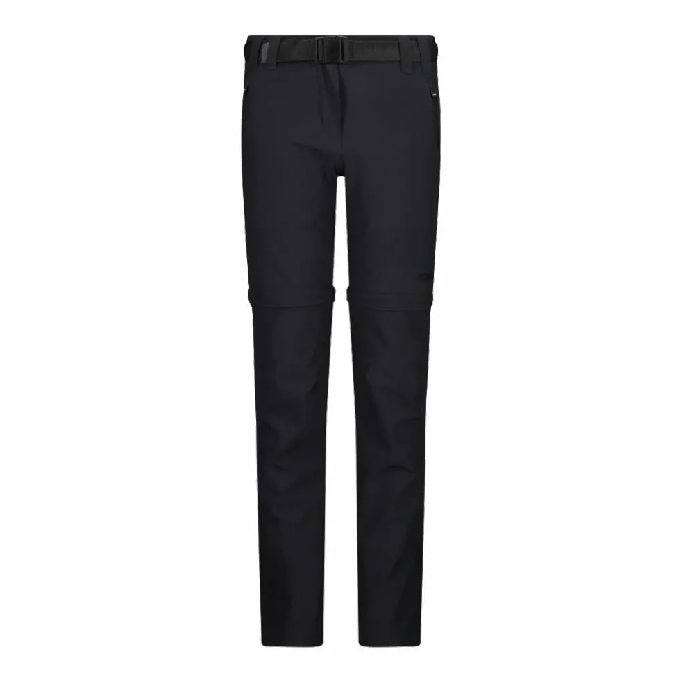 Pantaloni da bambina zip-off tessuto elasticizzato