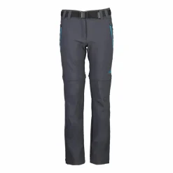 Pantaloni da bambina zip-off tessuto elasticizzato