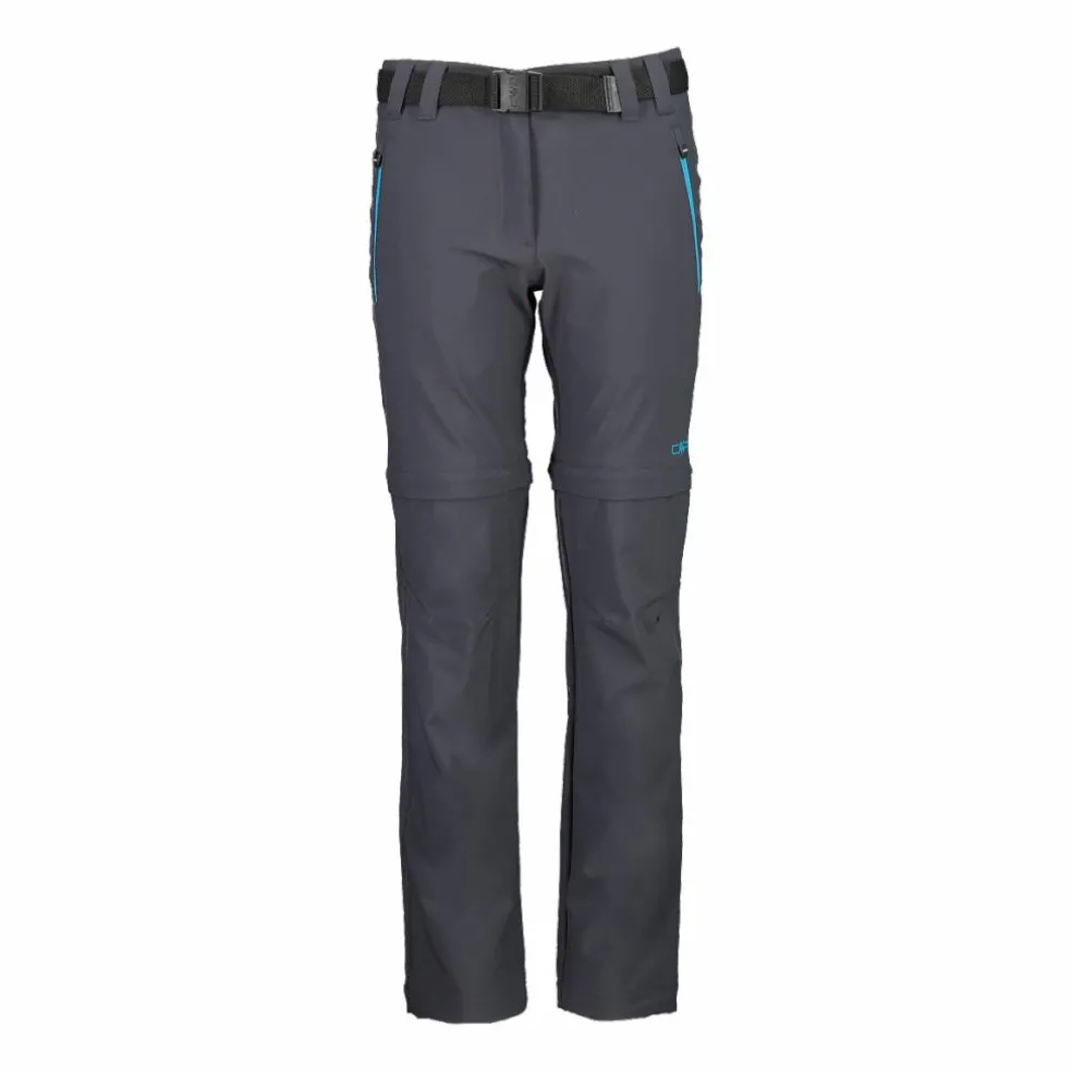 Pantaloni da bambina zip-off tessuto elasticizzato