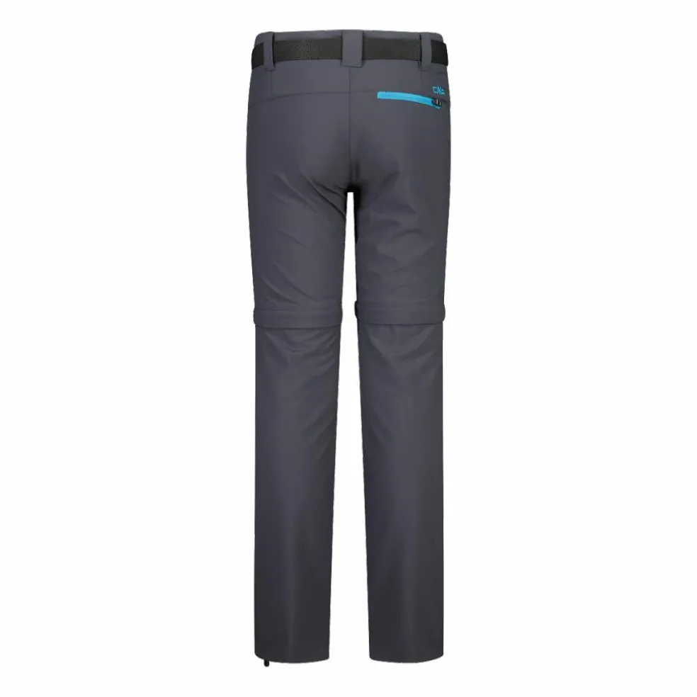 Pantaloni da bambina zip-off tessuto elasticizzato