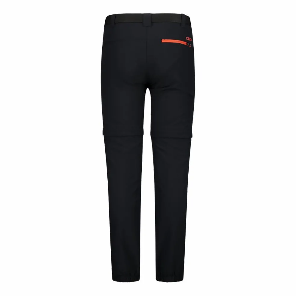 Pantaloni da bambina zip-off tessuto elasticizzato