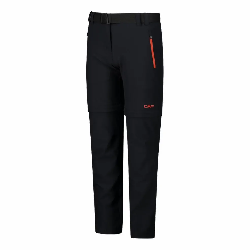 Pantaloni da bambina zip-off tessuto elasticizzato