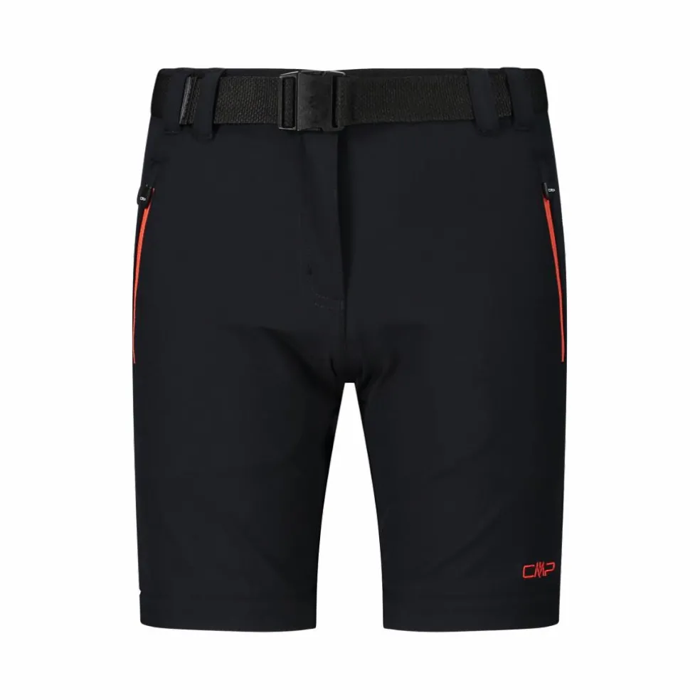 Pantaloni da bambina zip-off tessuto elasticizzato