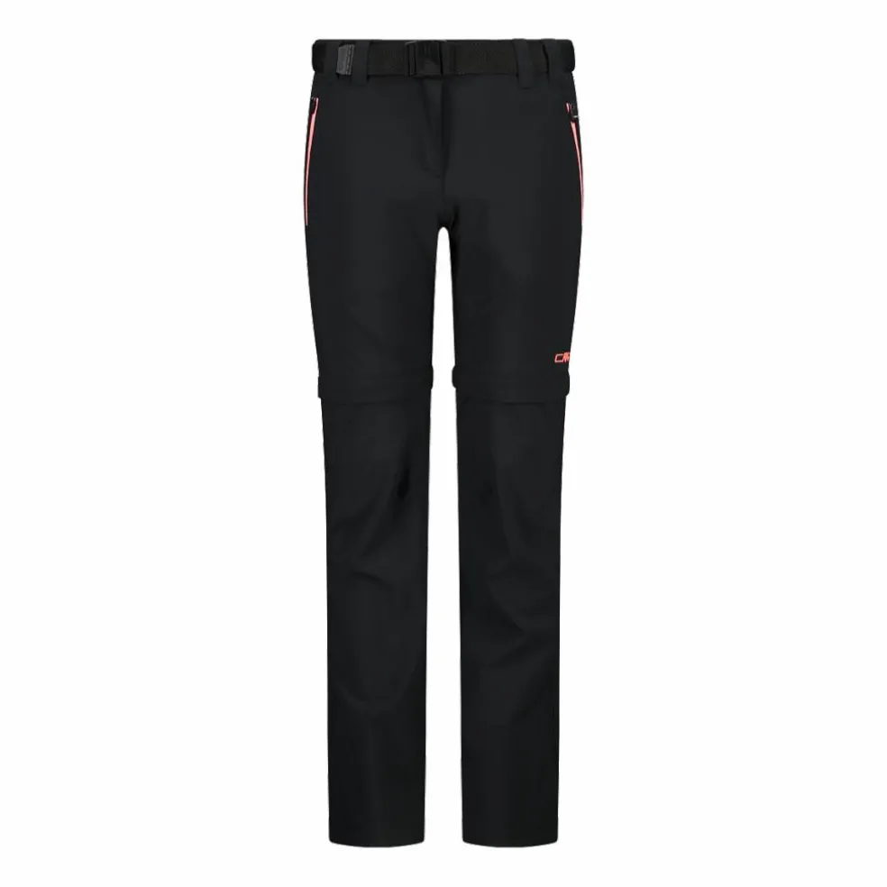 Pantaloni da bambina zip-off tessuto elasticizzato