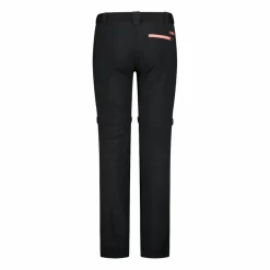Pantaloni da bambina zip-off tessuto elasticizzato