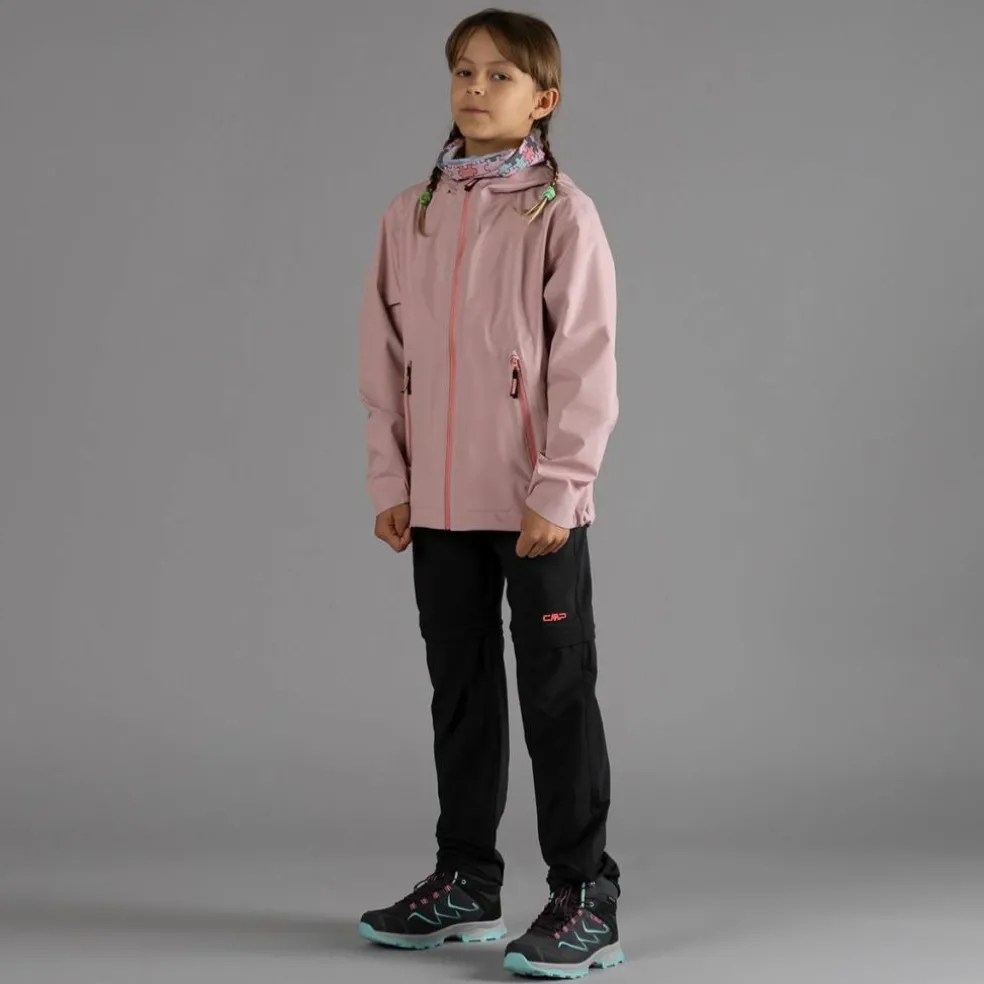 Pantaloni da bambina zip-off tessuto elasticizzato