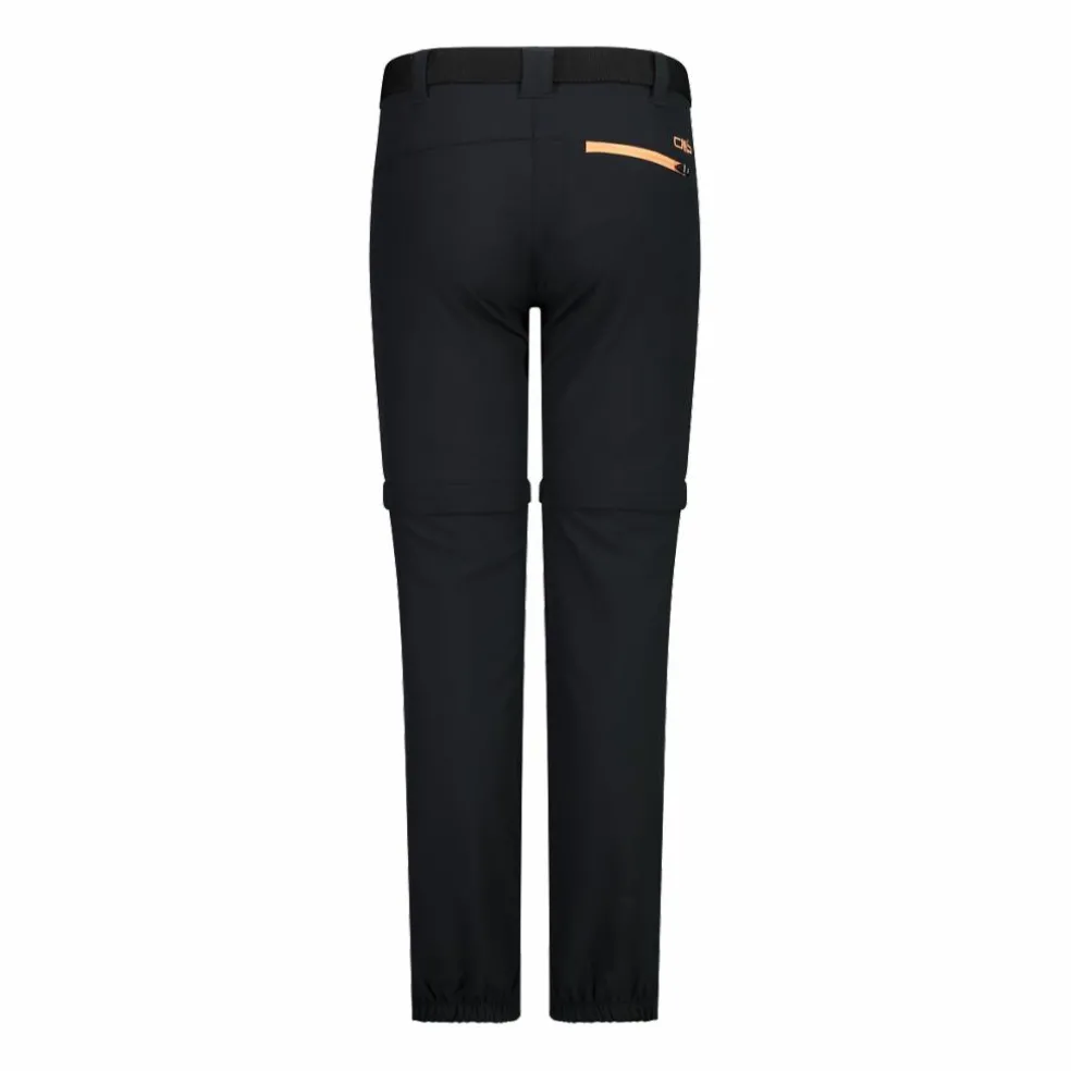 Pantaloni da bambina zip-off tessuto elasticizzato
