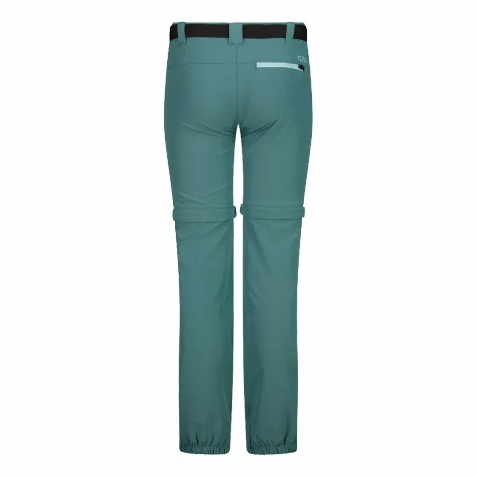 Pantaloni da bambina zip-off tessuto elasticizzato