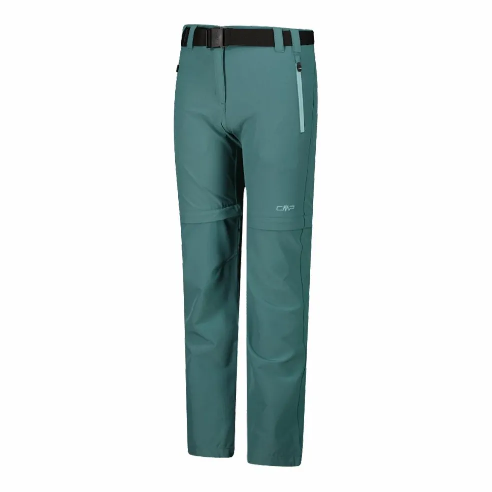 Pantaloni da bambina zip-off tessuto elasticizzato