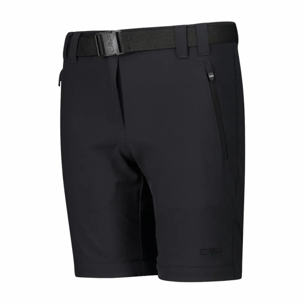 Pantaloni da bambina zip-off tessuto elasticizzato