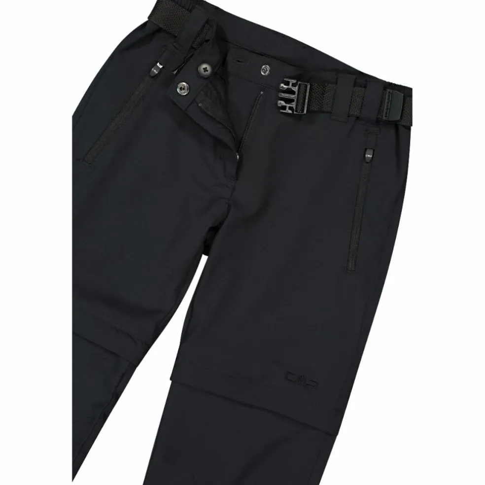 Pantaloni da bambina zip-off tessuto elasticizzato