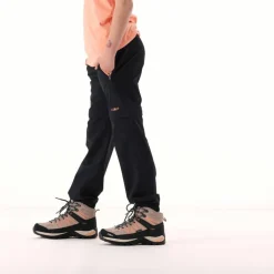 Pantaloni da bambina zip-off tessuto elasticizzato