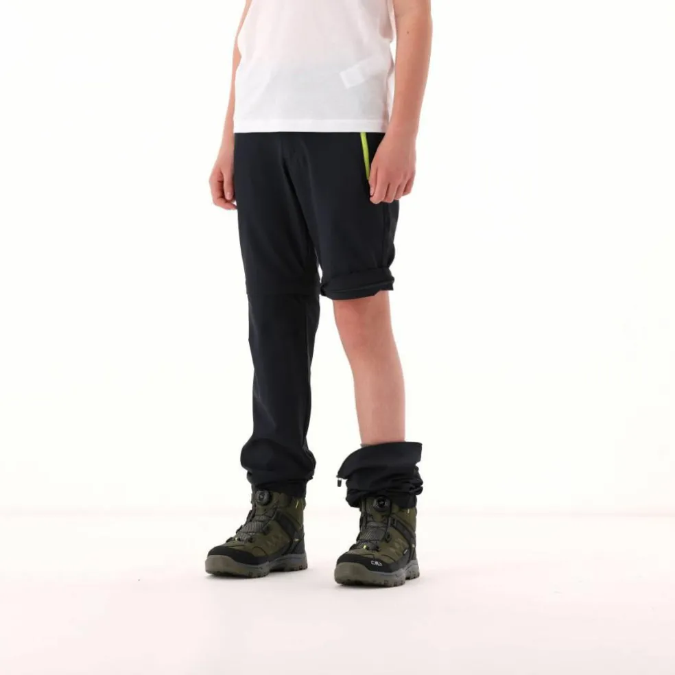Pantaloni da bambino zip-off tessuto elasticizzato